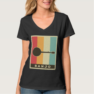 T-shirt Vintage Banjo Player Music Retro 6