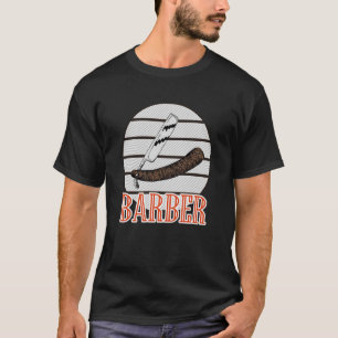 T-shirt Vintage Barber Haircut Razors Faded Barbershop