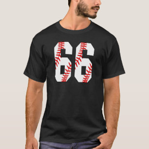 T-shirt Vintage Baseball Maman 66 Jersey Baseball favori