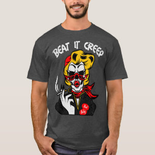 T-shirt Vintage Beat It Creep les années 50 60s Rockabilly
