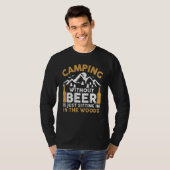 T-shirt Vintage Beer Lover Camping (Devant entier)