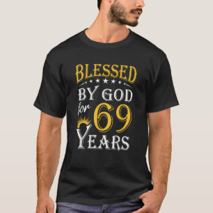 T-shirt Vintage béni par Dieu pendant 69 ans Joyeux 69e Bi