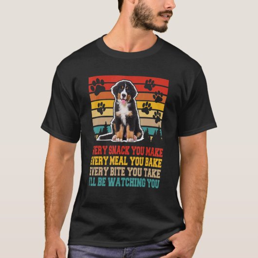 T-shirt Vintage Bernese Mountain Dog Activités Chien (Devant)