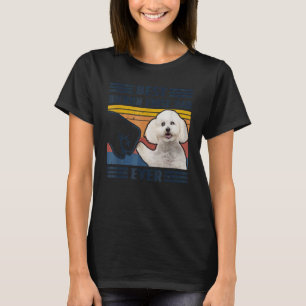 T-shirt Vintage Best Bichon Frise Papa Jamais Fête des pèr