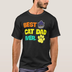 T-shirt Vintage Best Cat Papa
