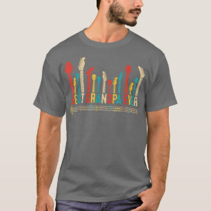 T-shirt Vintage Best Grandpa Ever Daddy Guitar Fathers Day