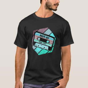 T-shirt Vintage Best of June 1977 Cassette Retro Birthday