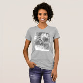 T-shirt Vintage Bicycle and Roses Sketch (Devant entier)