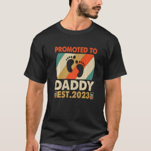 T-shirt Vintage Bientôt Être Papa 2023 Promu À Papa Est