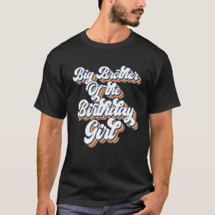 T-shirt Vintage Big Brother De La Fille Anniversaire Corre