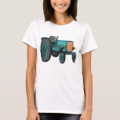 T-shirt Vintage Blue Tracteur (Devant)
