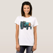T-shirt Vintage Blue Tracteur (Devant entier)