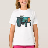 T-shirt Vintage Blue Tracteur (Devant)