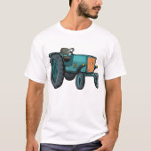 T-shirt Vintage Blue Tracteur (Devant)