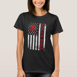 T-shirt Vintage Bocce Ball USA Flag Bocce Ball Player Bocc