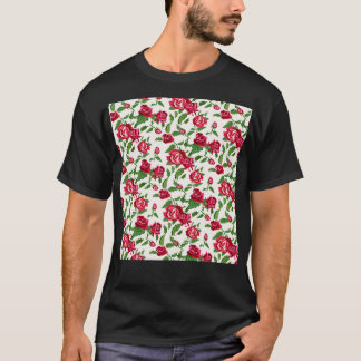 T-shirt Vintage Boho Shabby Chic Bohème Motif Floral