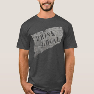 T-shirt Vintage Boire bière artisanale locale Connecticut