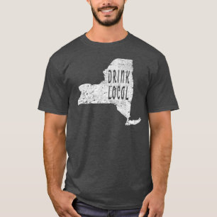 T-shirt Vintage Boire bière artisanale locale New York