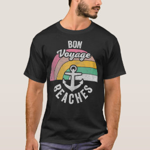 T-shirt Vintage Bon Voyage Plages Vacances Été Bateau A