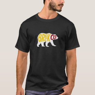 T-shirt Vintage Breckenridge Colorado Breck Co Ours Noir