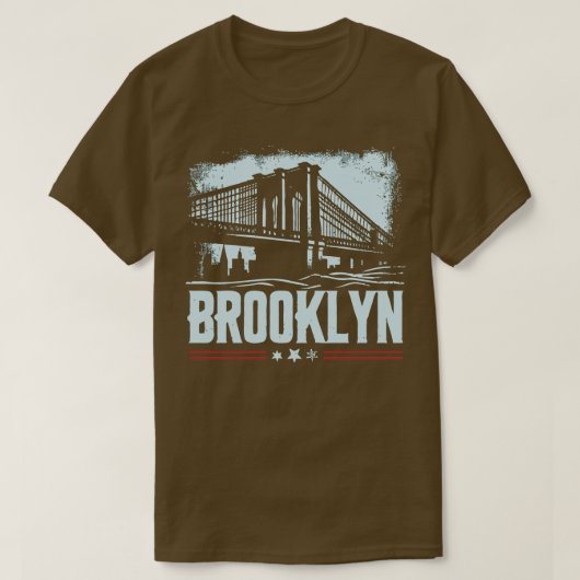 T-shirt Vintage Brooklyn New York 1 (Design devant)