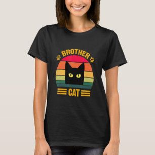 T-shirt Vintage Brother Chat Brother Style Chat Retro 2