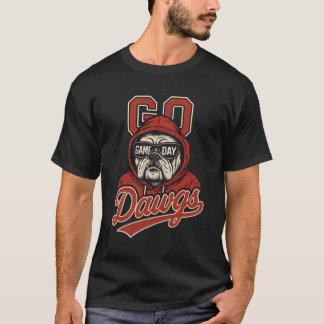 T-shirt Vintage Bulldog Athletics Cool Game Day