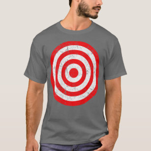 T-shirt Vintage Bullseye Cible Bulls Prank Oeil Prank Plai