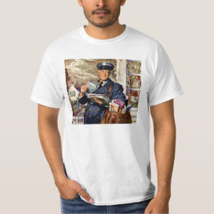 T-shirt Vintage Business, Mailman Livrant des lettres