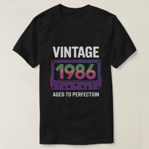 T-shirt Vintage Cadeau d'anniversaire 1986 pour hommes et