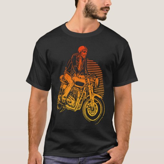 T-shirt Vintage Cafe Racer (Devant)