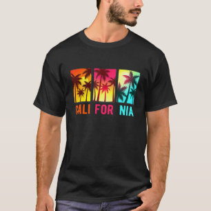 T-shirt Vintage California Beach Palm Tree Vacances été