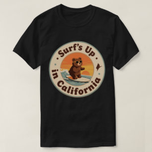 T-shirt Vintage California Surf's Up Ours en train de surf