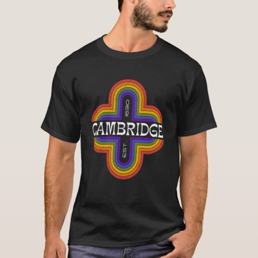 T-shirt Vintage Cambridge Massachusetts 1630 souvenir (Devant)