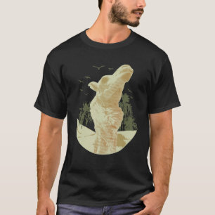 T-shirt Vintage Camel Réaliste Camel Amoureux des animaux