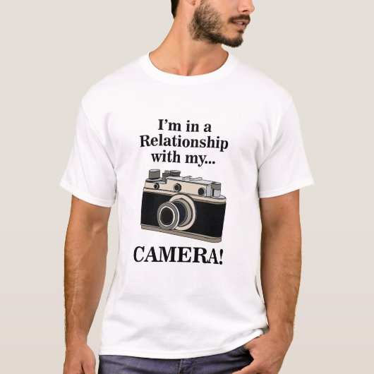 T-shirt Vintage Camera Funny Photographer  (Devant)