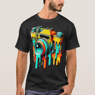 T-shirt Vintage Camera Photographer Photography Photograph