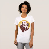 T-shirt vintage Cameraman pour femmes (Devant entier)