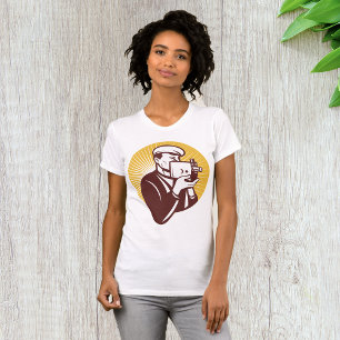 T-shirt vintage Cameraman pour femmes
