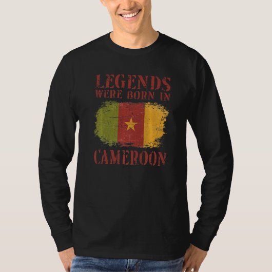 T-shirt Vintage Cameroonian Flag Cameroon (Devant)