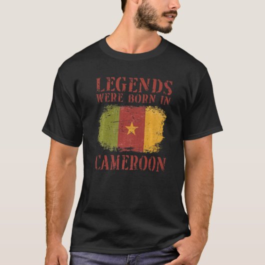T-shirt Vintage Cameroonian Flag Cameroon (Devant)