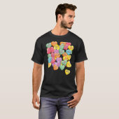 T-shirt Vintage Candy Conversation Hearts (Devant entier)