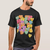 T-shirt Vintage Candy Conversation Hearts (Devant)