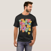 T-shirt Vintage Candy Conversation Hearts (Devant entier)