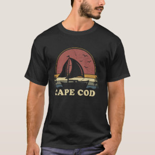 T-shirt Vintage Cape Cod Voile Voilier Bateau Été Bateau S