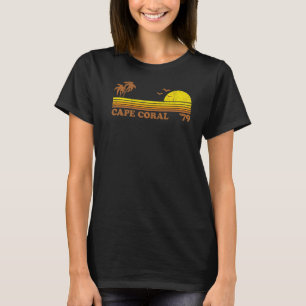 T-shirt Vintage Cape Coral Florida Retro Sun Beach Surf