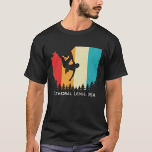 T-shirt Vintage Cathedral Ledge USA Escalade de rochers Bl