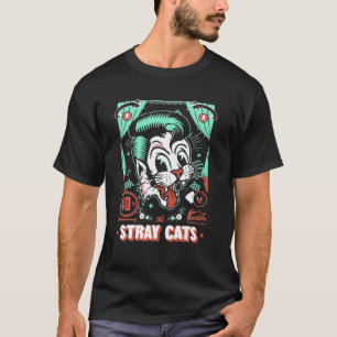 T-shirt Vintage Cat's Animals Classic Art Stray Music Band