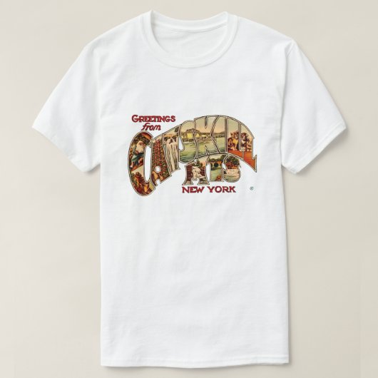 T-Shirt Vintage Catskill Mtns (Design devant)