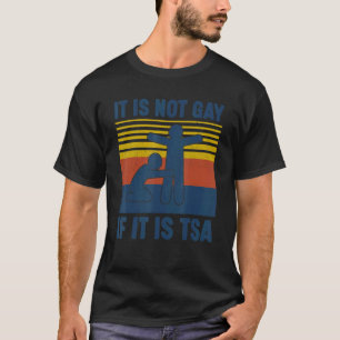 T-shirt Vintage Ce n'est pas gay si c'est la sécurité de l